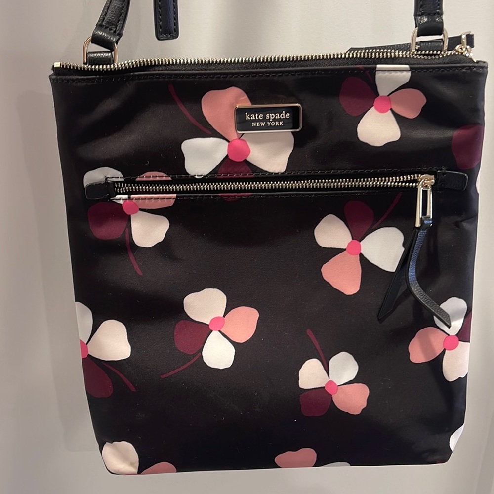 kate spade Black Floral Crossbody Bag